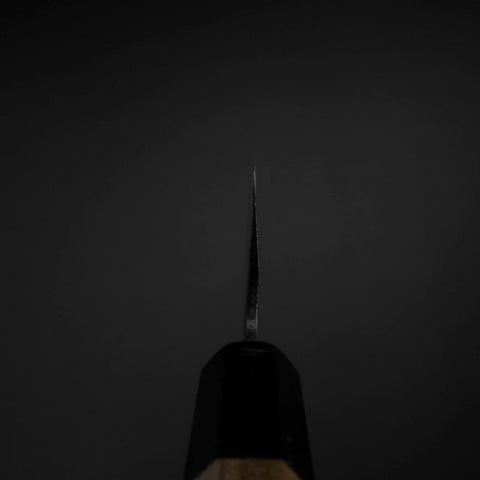 Funayuki Sabaki Blue Steel #1 Kurouchi Büffelhorn und Magnolienholz Griff 165mm-[Musashi]-[Japan-Küchenmesser]