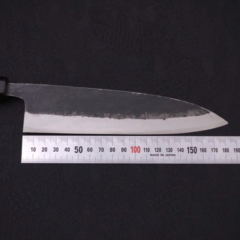 Funayuki Sabaki Blue Super Kurouchi Buffalo Ebony Handle 180mm (7”)-[Musashi]-[Japan-Küchenmesser]