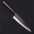Funayuki Sabaki Blue Super Kurouchi Buffalo Ebony Handle 180mm (7”)-[Musashi]-[Japan-Küchenmesser]