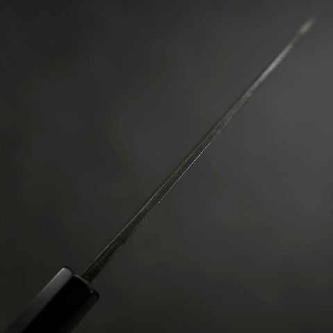 Funayuki Sabaki Blue steel #2 Kurouchi Büffelhorn und Teak Griff 165mm-[Musashi]-[Japan-Küchenmesser]