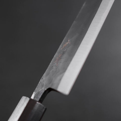 Funayuki Sabaki Blue Steel #2 Kurouchi Ebenholz Griff 165mm-[Musashi]-[Japan-Küchenmesser]