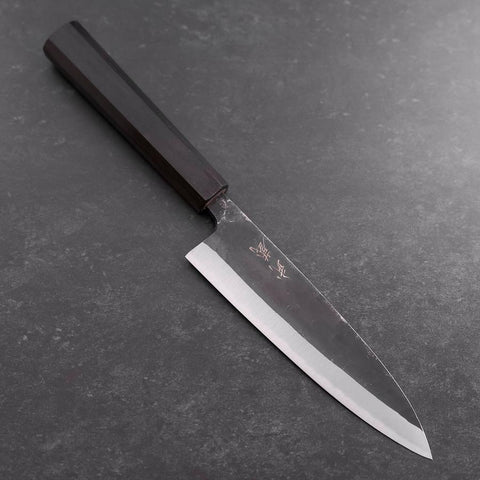 Funayuki Sabaki Blue Steel #2 Kurouchi Ebenholz Griff 165mm-[Musashi]-[Japan-Küchenmesser]