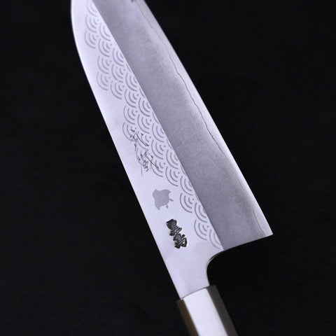 Funayuki Silver Steel #3 Hamachidori Walnussholz Griff 165mm-[Musashi]-[Japan-Küchenmesser]