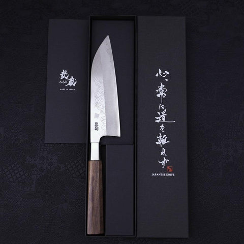 Funayuki Silver Steel #3 Hamachidori Walnussholz Griff 165mm-[Musashi]-[Japan-Küchenmesser]