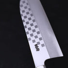 Funayuki Silver Steel #3 Ichimatsu Walnussholz Griff 165mm-[Musashi]-[Japan-Küchenmesser]