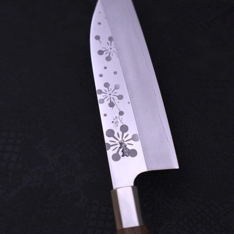 Funayuki Silver Steel #3 Kazahana Walnussholz Griff 165mm-[Musashi]-[Japan-Küchenmesser]