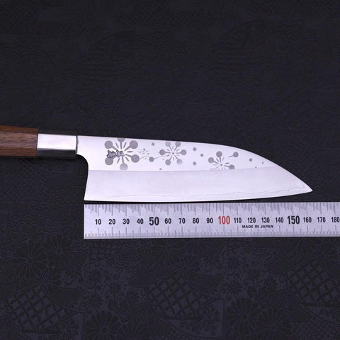 Funayuki Silver Steel #3 Kazahana Walnussholz Griff 165mm-[Musashi]-[Japan-Küchenmesser]