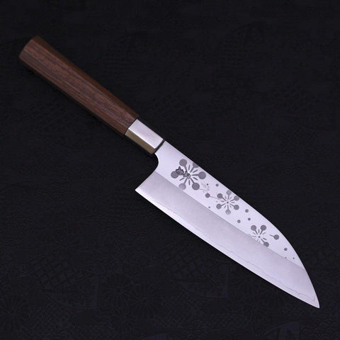 Funayuki Silver Steel #3 Kazahana Walnussholz Griff 165mm-[Musashi]-[Japan-Küchenmesser]