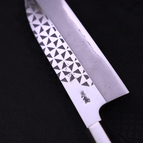 Funayuki Silver Steel #3 Origami Kazaguruma Walnussholz Griff 165mm-[Musashi]-[Japan-Küchenmesser]