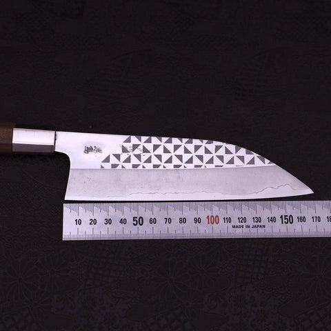 Funayuki Silver Steel #3 Origami Kazaguruma Walnussholz Griff 165mm-[Musashi]-[Japan-Küchenmesser]
