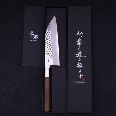 Funayuki Silver Steel #3 Origami Kazaguruma Walnussholz Griff 165mm-[Musashi]-[Japan-Küchenmesser]
