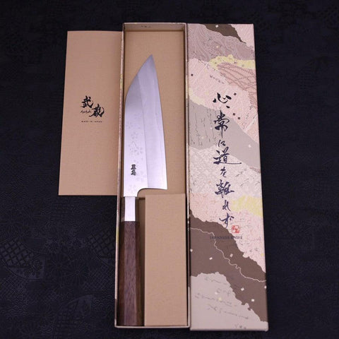 Funayuki Silver Steel #3 Sakura Walnussholz Griff 165mm-[Musashi]-[Japan-Küchenmesser]