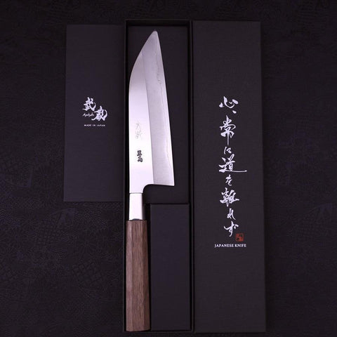 Funayuki Silver Steel #3 Walnussholz Griff 180mm-[Musashi]-[Japan-Küchenmesser]