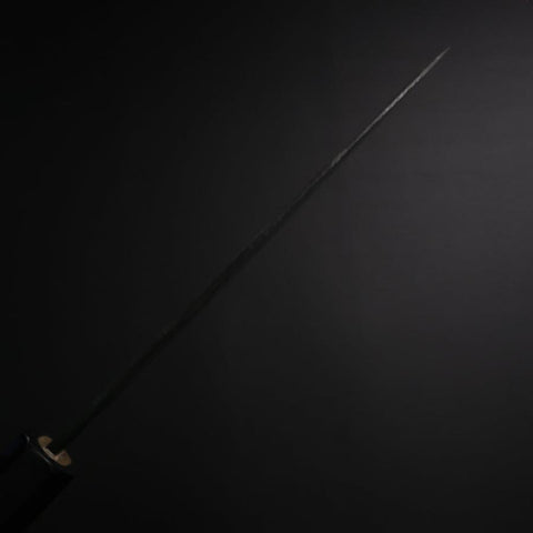 Funayuki White Steel #2 Kurouchi Büffelhorn und Magnolienholz Griff 150mm-[Musashi]-[Japan-Küchenmesser]