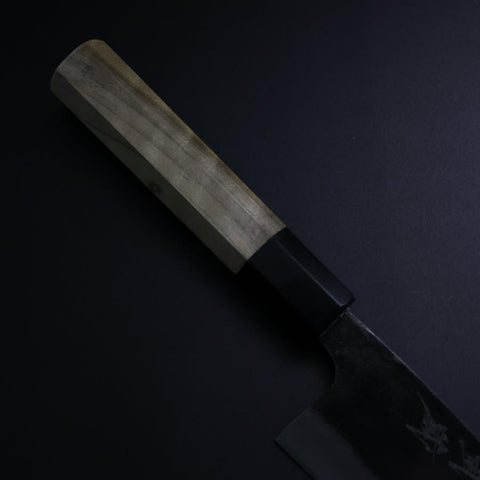 Funayuki White Steel #2 Kurouchi Büffelhorn und Magnolienholz Griff 150mm-[Musashi]-[Japan-Küchenmesser]