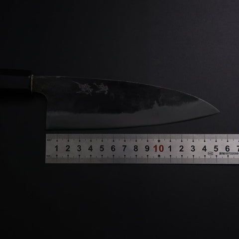 Funayuki White Steel #2 Kurouchi Büffelhorn und Magnolienholz Griff 150mm-[Musashi]-[Japan-Küchenmesser]