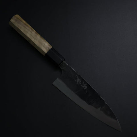 Funayuki White Steel #2 Kurouchi Büffelhorn und Magnolienholz Griff 150mm-[Musashi]-[Japan-Küchenmesser]