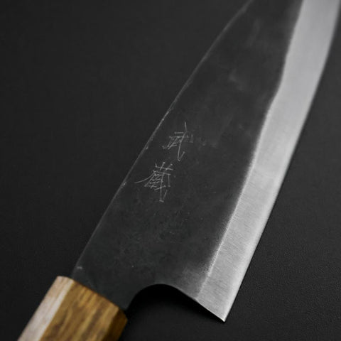 Funayuki White Steel #2 Kurouchi Yaki Urushi Griff 155mm-[Musashi]-[Japan-Küchenmesser]