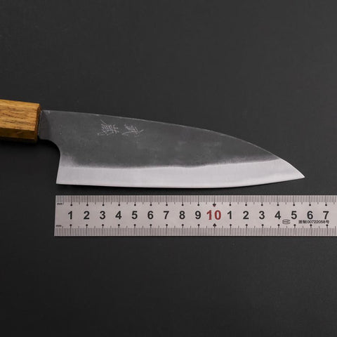 Funayuki White Steel #2 Kurouchi Yaki Urushi Griff 155mm-[Musashi]-[Japan-Küchenmesser]