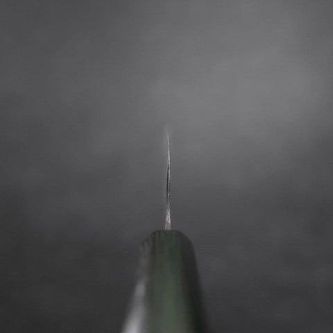 Funayuki White Steel #2 Kurouchi Grüner Urushi Griff 150mm-[Musashi]-[Japan-Küchenmesser]