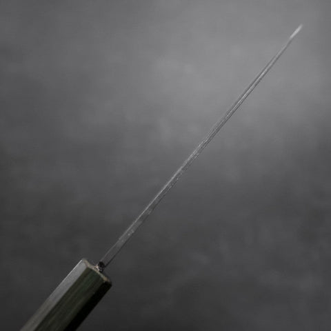 Funayuki White Steel #2 Kurouchi Grüner Urushi Griff 150mm-[Musashi]-[Japan-Küchenmesser]