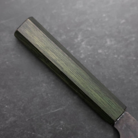 Funayuki White Steel #2 Kurouchi Grüner Urushi Griff 150mm-[Musashi]-[Japan-Küchenmesser]