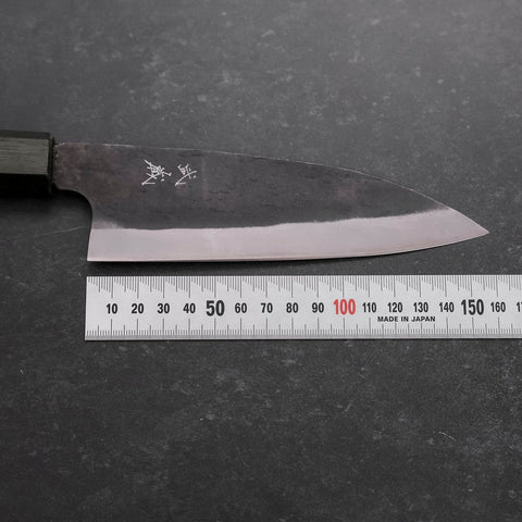 Funayuki White Steel #2 Kurouchi Grüner Urushi Griff 150mm-[Musashi]-[Japan-Küchenmesser]