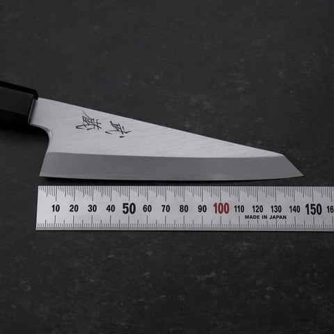 Garasuki Ausbeinmesser White Steel #2 Poliert Büffelhorn und Teakholz Griff 150mm-[Musashi]-[Japan-Küchenmesser]