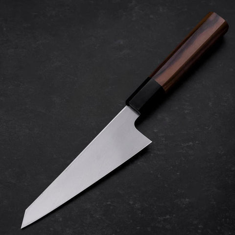Garasuki Boning Knife White Steel #2 Polished Buffalo Teak Handle 150mm (5.9”)-[Musashi]-[Japan-Küchenmesser]