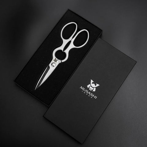 Grape Kitchen Scissors 200mm Polish Forged Handmade (7.9”)-[Musashi]-[Japan-Küchenmesser]