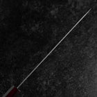 Gyuto 440C Nashiji Damast Lila Urushi Griff 210mm-[Musashi]-[Japan-Küchenmesser]