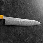 Gyuto 440C Nashiji Damast Yaki Urushi Griff 210mm-[Musashi]-[Japan-Küchenmesser]