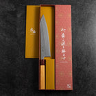 Gyuto 440C Nashiji Damast Zelkove Griff 210mm-[Musashi]-[Japan-Küchenmesser]