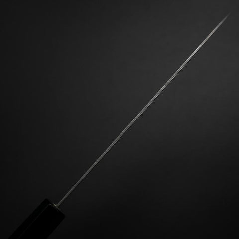 Gyuto 440C Nashiji Kagami Damast Feuer Urushi Griff 180mm-[Musashi]-[Japan-Küchenmesser]