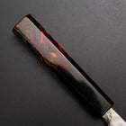 Gyuto 440C Nashiji Kagami Damast Feuer Urushi Griff 180mm-[Musashi]-[Japan-Küchenmesser]