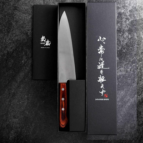 Gyuto 440C Poliert Westlicher Griff 190mm-[Musashi]-[Japan-Küchenmesser]