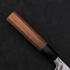 Gyuto AUS-10 Kagami Tsuchime Damast Büffelhorn und Teakholz Griff 210mm-[Musashi]-[Japan-Küchenmesser]