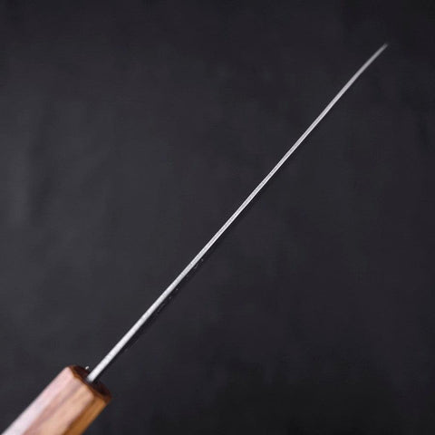 Gyuto AUS-10 Kagami Tsuchime Damast Yaki Urushi Griff 180mm-[Musashi]-[Japan-Küchenmesser]