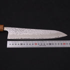 Gyuto AUS-10 Mirror Tsuchime Damascus Yaki Urushi Handle 210mm (8.3”)-[Musashi]-[Japan-Küchenmesser]