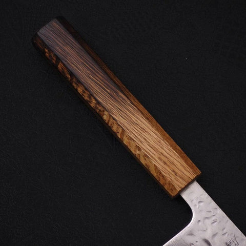 Gyuto AUS-10 Mirror Tsuchime Damascus Yaki-Urushi Handle 240mm (9.4”)-[Musashi]-[Japan-Küchenmesser]