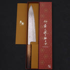 Gyuto AUS-10 Mirror Tsuchime Damascus Yaki-Urushi Handle 240mm (9.4”)-[Musashi]-[Japan-Küchenmesser]