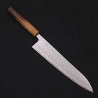 Gyuto AUS-10 Mirror Tsuchime Damascus Yaki-Urushi Handle 240mm (9.4”)-[Musashi]-[Japan-Küchenmesser]