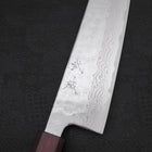 Gyuto AUS-10 Nashiji Damast Lila Urushi Griff 210mm-[Musashi]-[Japan-Küchenmesser]