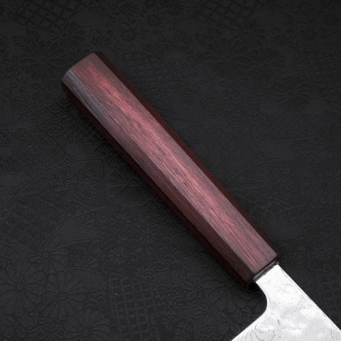 Gyuto AUS-10 Nashiji Damast Lila Urushi Griff 210mm-[Musashi]-[Japan-Küchenmesser]