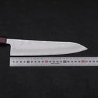 Gyuto AUS-10 Nashiji Damast Lila Urushi Griff 210mm-[Musashi]-[Japan-Küchenmesser]