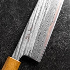 Gyuto AUS-10 Nawame Damast Yaki Urushi Griff 240mm-[Musashi]-[Japan-Küchenmesser]