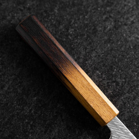 Gyuto AUS-10 Nawame Damast Yaki Urushi Griff 240mm-[Musashi]-[Japan-Küchenmesser]