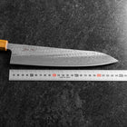 Gyuto AUS-10 Nawame Damast Yaki Urushi Griff 240mm-[Musashi]-[Japan-Küchenmesser]
