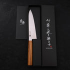 Gyuto AUS-10 Poliert Eichenholz Griff 180mm-[Musashi]-[Japan-Küchenmesser]