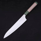 Gyuto AUS-10 Poliert Grüner Ahornholz Griff 210mm-[Musashi]-[Japan-Küchenmesser]